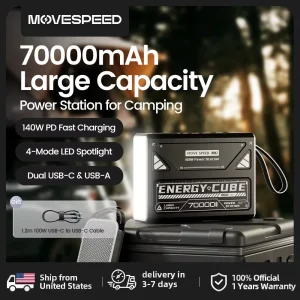 MOVESPEED LED Camping Lantern 70000mAh