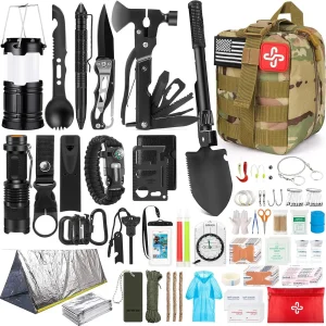 250Pcs Survival Gear First Aid Kit with Molle Bag